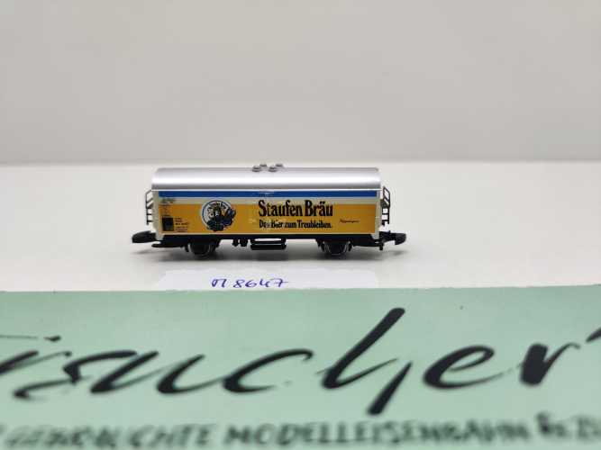 Märklin Z DC 8647 Bierwagen "Staufen-Bräu" Ichqrs 377 / Privatwagen