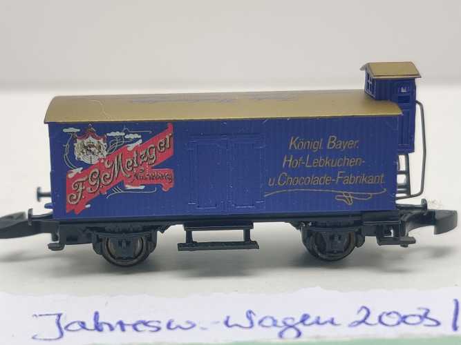 Märklin Z DC 8661.2003.01 ged. Güterwagen Jahreswechs. 03/04 "F.G.Metzger" G10