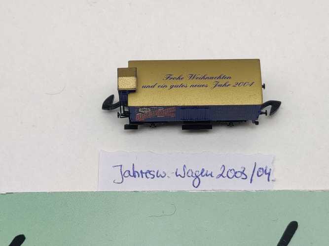 Märklin Z DC 8661.2003.01 ged. Güterwagen Jahreswechs. 03/04 "F.G.Metzger" G10