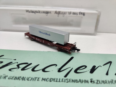 Märklin Z DC 8662 Huckepackwagen Auflieger Villeroy / Sdgkms707 / DB / EVP