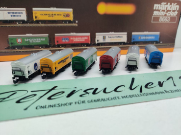 Märklin Z DC 8663 Bierwagen-Set "Münchener Brauereien" Ichqrs / DB / OVP