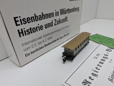 Märklin Z DC 8700.1995.01 Personenwagen "150 J Eisenb. Württ." / Messe NBG '95 / OVP