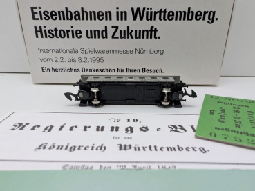 Märklin Z DC 8700.1995.01 Personenwagen "150 J Eisenb. Württ." / Messe NBG '95 / OVP