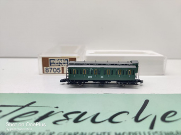 Märklin Z DC 8705 D-Zug Abteilwagen m Brmshs / 2.Kl. / B3pr03 / DB / OVP