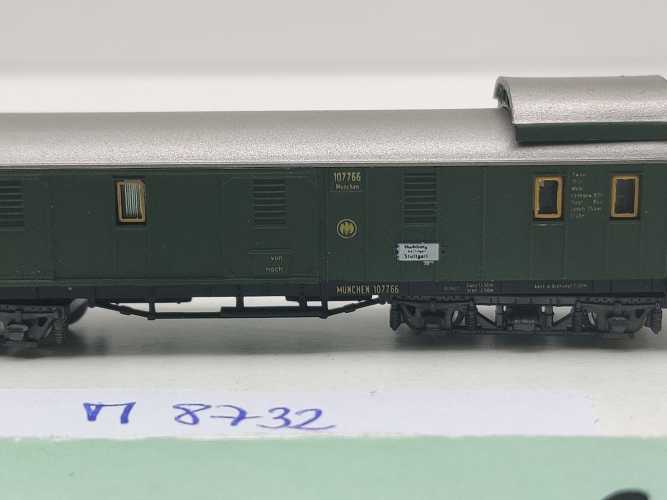 Märklin Z DC 8732 D-Zug Gepäckwagen Pw4übay / DRG
