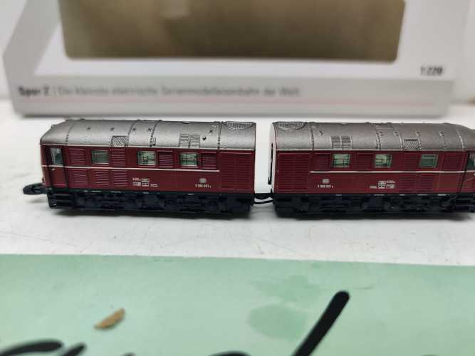 Mini Club / Märklin Z DC 88150 / Doppel-Diesellokomotive / BR V 188 001 / DB / Ep. III / OVP / Defekt