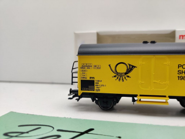 Märklin H0 AC 94049 PMS62-05 gedeckter Güterwagen "10 J. PMS" / MB / OVP weiß