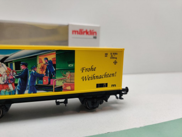 Märklin H0 AC 94071 PMS61-05 Containerwagen "Weihnachten'00" / NEM / MB / OVP weiß