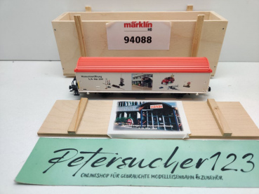 Märklin H0 AC 94088 Schiebewandwagen "Museumseröff.'01" / NEM / GMG / OVP Holz