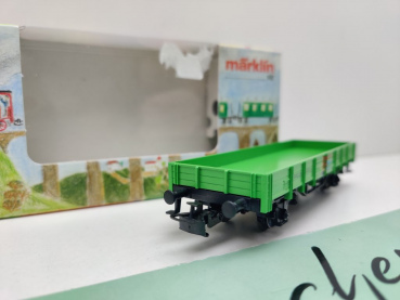 Märklin H0 AC 94110 Niederbordwagen "1.FC Märklin'01" & 2 Unimog / OVP bunt