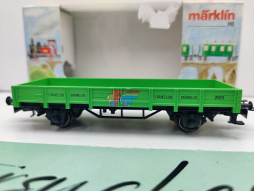 Märklin H0 AC 94110 Niederbordwagen "1.FC Märklin'01" & 2 Unimog / OVP bunt