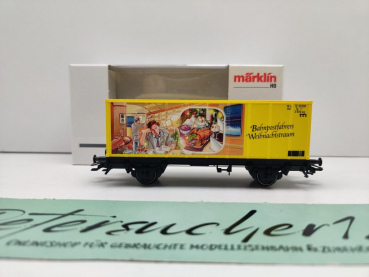 Märklin H0 AC 94152 PMS61-09 Containerwagen "Weihnachten'02" / NEM / MB / OVP weiß