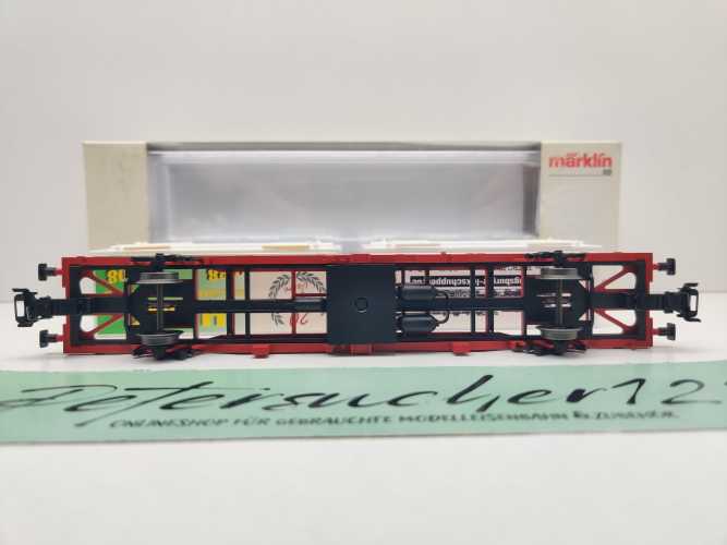 Märklin H0 AC 94191 Basis Containertragwagen Lgns570 + "20 J HMBC" NEM DB EVP