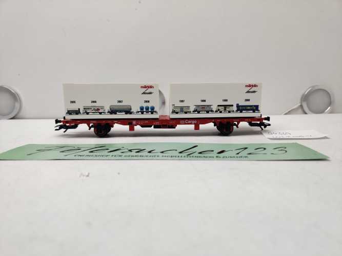 Märklin H0 AC 94339 / Sondermodell Behälter-Tragwagens / Bauart Lgns 570 / DB AG