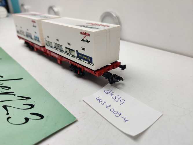 Märklin H0 AC 94339 / Sondermodell Behälter-Tragwagens / Bauart Lgns 570 / DB AG