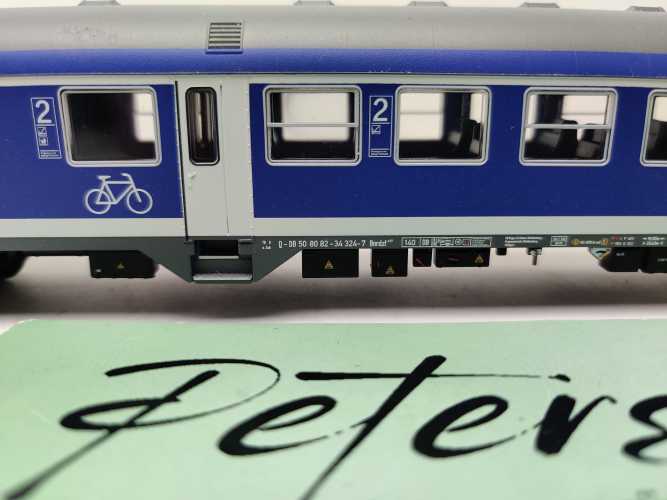 Märklin H0 AC 94438 / Nahverkehrs-Steuerwagen („Silberling“-Bauart) / markanten BASF-blauen Sonderlackierung / NEM