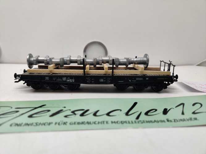 Märklin H0 AC 48675 / 965 323 / 6-Achser Schwerlastwagen / mit Ladegut Welle / NEM / DB