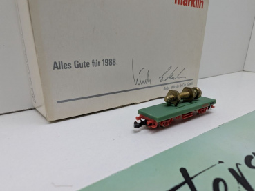 Märklin Z DC 8610.1987.90 Flachwagen "Schraube" / Händlerpräs. 86-87 / OVP