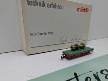 Märklin Z DC 8610.1987.90 Flachwagen "Schraube" / Händlerpräs. 86-87 / OVP