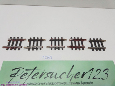 Märklin H0 AC 2203 5x Gerades K-Gleis / 1/6 = 30 mm / Farbe