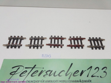 Märklin H0 AC 2203 5x Gerades K-Gleis / 1/6 = 30 mm / Farbe