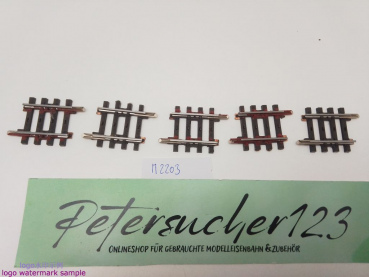 Märklin H0 AC 2203 5x Gerades K-Gleis / 1/6 = 30 mm / Farbe