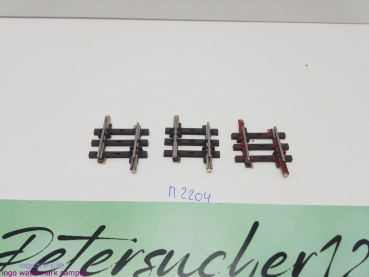 Märklin H0 AC 2204 3x Gerades K-Gleis / 1/8 = 22,5 mm / Farbe