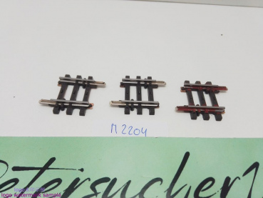 Märklin H0 AC 2204 3x Gerades K-Gleis / 1/8 = 22,5 mm / Farbe
