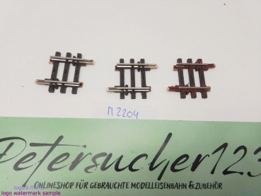 Märklin H0 AC 2204 3x Gerades K-Gleis / 1/8 = 22,5 mm / Farbe