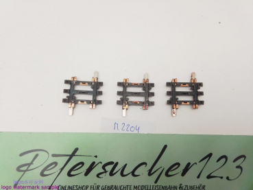 Märklin H0 AC 2204 3x Gerades K-Gleis / 1/8 = 22,5 mm / Farbe