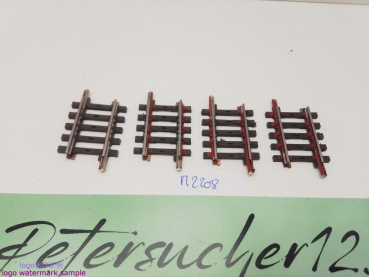 Märklin H0 AC 2208 4x Gerades K-Gleis / 35,1 mm / Farbe, Kleber