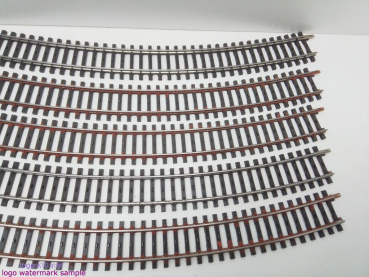 Märklin H0 AC 2241 5x gebogenes K-Gleis / R 553,9 / 30° = 1/1 / Kleber, Farbe