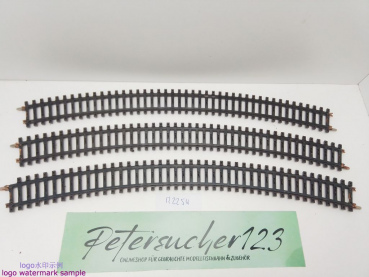 Märklin H0 AC 2251 3x gebogenes K-Gleis / R 618,5 / 30° = 1/1 / Kleber, Farbe