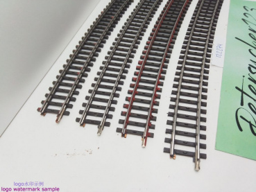 Märklin H0 AC 2274 4x gebogenes K-Gleis / 14° 26' / Kleber, Farbe