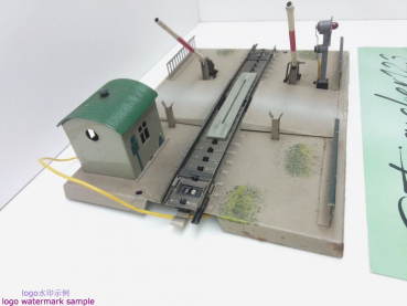 MÄRKLIN H0 AC 7054 mechanischer Bahnübergang für M-Gleis