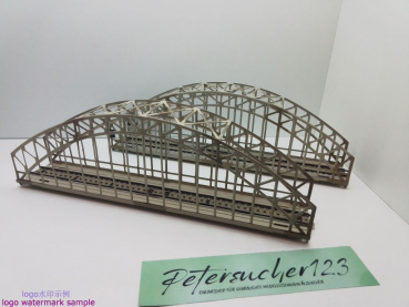 MÄRKLIN H0 AC 7163 2x Bogenbrücke Blech für M-Gleis