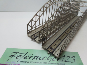 MÄRKLIN H0 AC 7163 2x Bogenbrücke Blech für M-Gleis