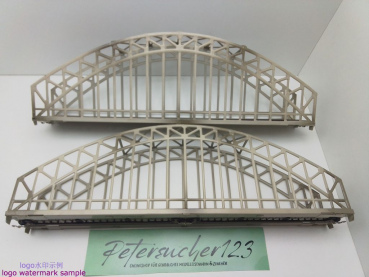 MÄRKLIN H0 AC 7163 2x Bogenbrücke Blech für M-Gleis