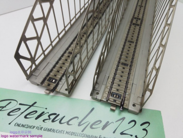 MÄRKLIN H0 AC 7163 2x Bogenbrücke Blech für M-Gleis