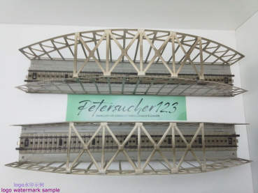 MÄRKLIN H0 AC 7163 2x Bogenbrücke Blech für M-Gleis