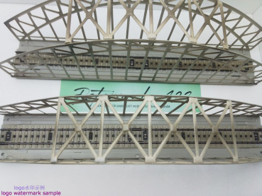 MÄRKLIN H0 AC 7163 2x Bogenbrücke Blech für M-Gleis