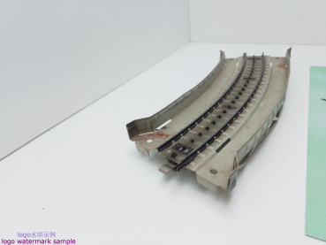 MÄRKLIN H0 AC 7167 gebogenes Rampenstück für M-Gleis / 185 mm