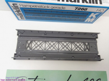MÄRKLIN H0 AC 7268 gerades Rampenstück für K- & M-Gleis / geschraubt / OVP