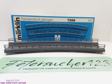 MÄRKLIN H0 AC 7269 gebogenes Rampenstück für M-Gleis / OVP
