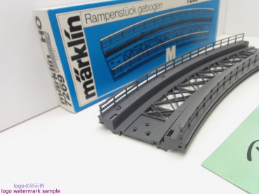 MÄRKLIN H0 AC 7269 gebogenes Rampenstück für M-Gleis / OVP