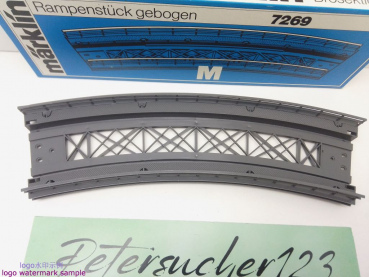 MÄRKLIN H0 AC 7269 gebogenes Rampenstück für M-Gleis / OVP