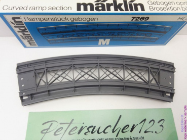 MÄRKLIN H0 AC 7269 gebogenes Rampenstück für M-Gleis / OVP
