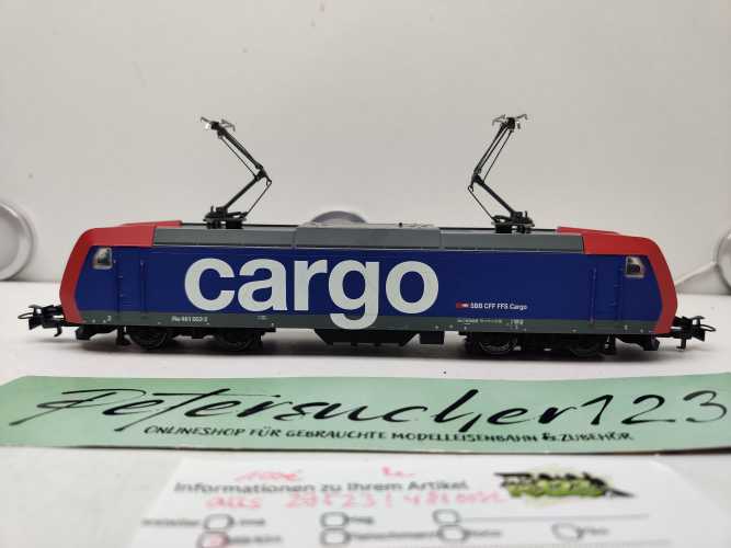 MÄRKLIN H0 AC Elektrolokomotive Re481 003-2 / blauen und roten Design / SBB Cargo / Fx
