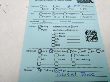 Mehano H0 DC 29477 / T019 Diesellok gealtert / bemalt / Analog / OVP