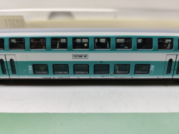 Mini Trix N DC 13758 / Doppelstock-Steuerwagen 2. Klasse / inklusive Personen / OVP